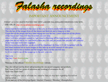 Tablet Screenshot of falasha-recordings.co.uk